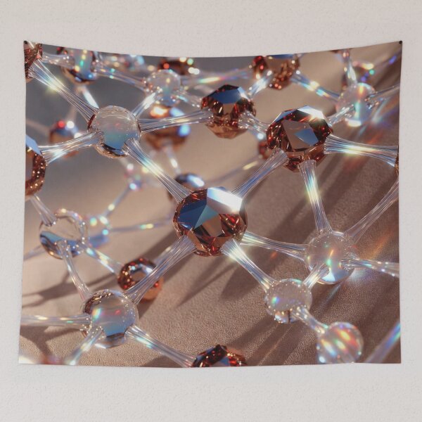 Item preview, Copper and Glassy Molecular Lattice designed and sold by IntelliMindDesigns.