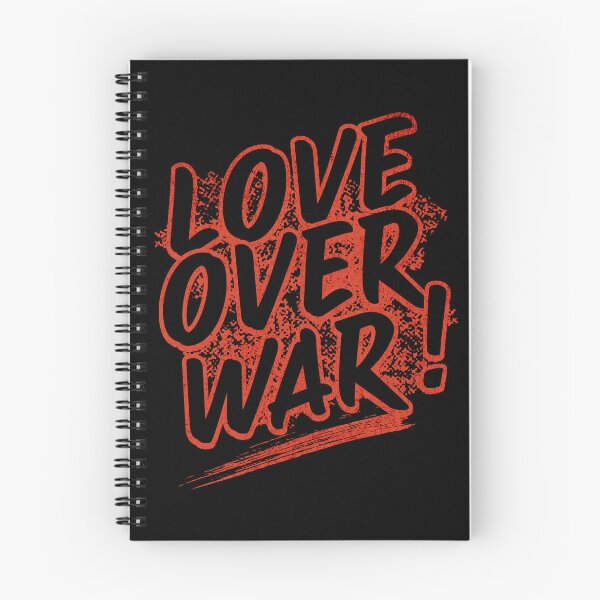 Item preview, Love Over War Retro Typography Statement Design designed and sold by PrintandJoy.