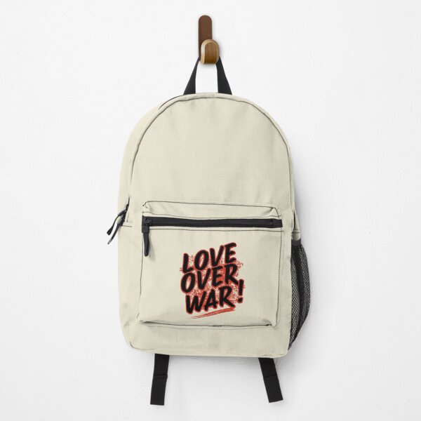 Item preview, Love Over War Retro Typography Statement Design designed and sold by PrintandJoy.