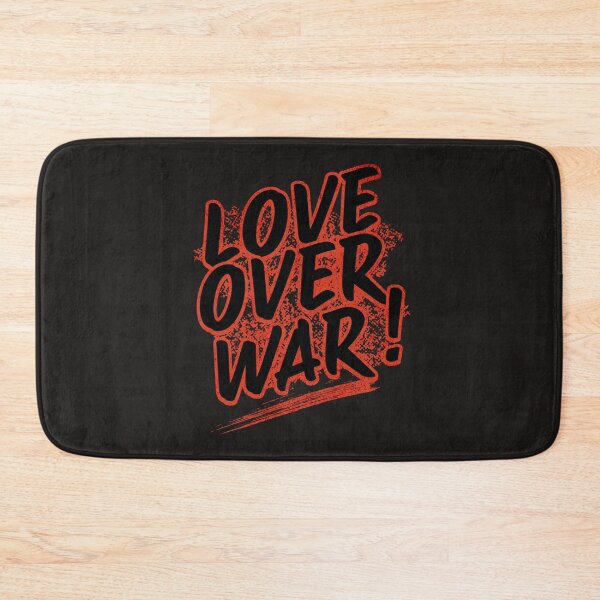 Item preview, Love Over War Retro Typography Statement Design designed and sold by PrintandJoy.