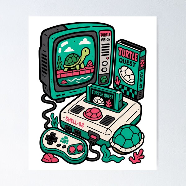 Item preview, Turtle Gaming designed and sold by BrambleBox.