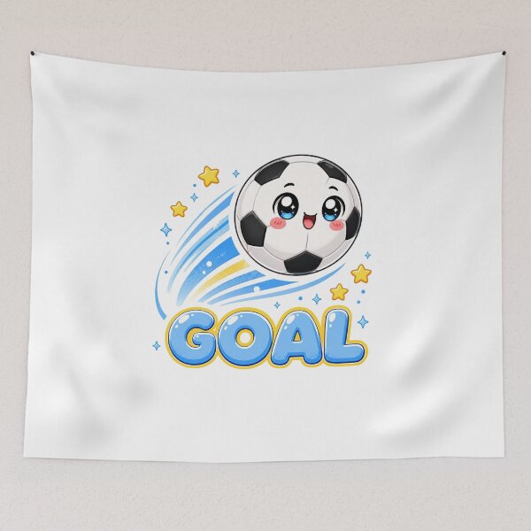 Item preview, Kawaii Soccer Ball Goal | Cute Anime Youth Sports Aesthetic designed and sold by Dulxoz.