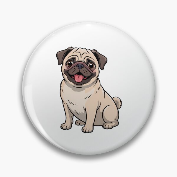 Item preview, Happy Pug Dog designed and sold by KD Merch.