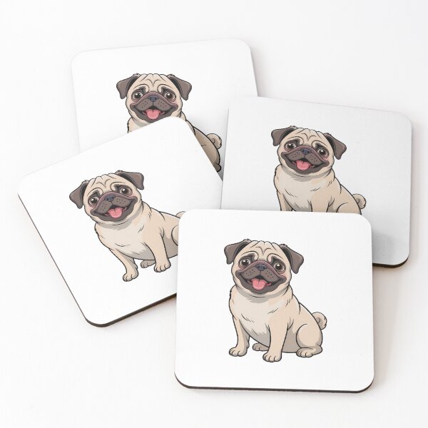 Item preview, Happy Pug Dog designed and sold by KD Merch.