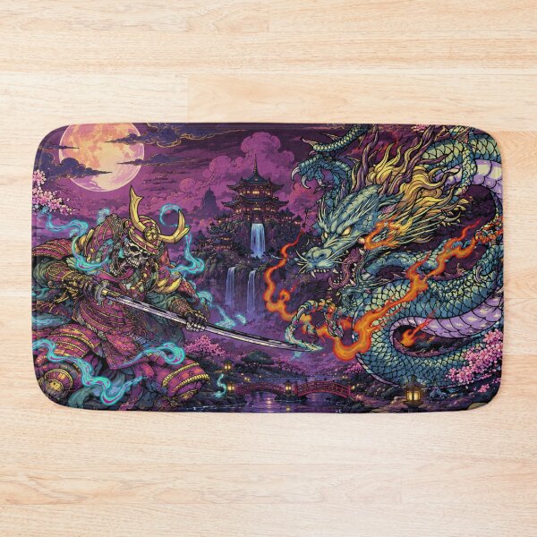 Item preview, The Warrior's Spirit, the Dragon's Power Deskmat designed and sold by VoglR.