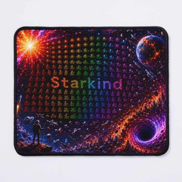 Item preview, Starkind – Cosmic Evolution of Life | Big Bang to Black Hole Space Art designed and sold by RockyLambda.
