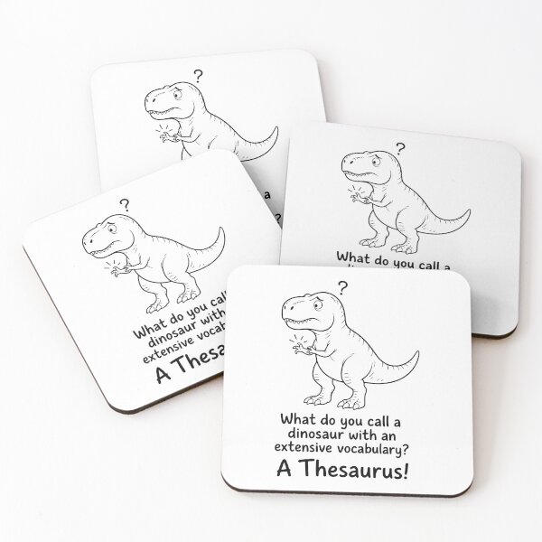 Item preview, Funny Thesaurus Dinosaur Dad Joke - Cute T-Rex Pun designed and sold by SADIKUL FASHION.