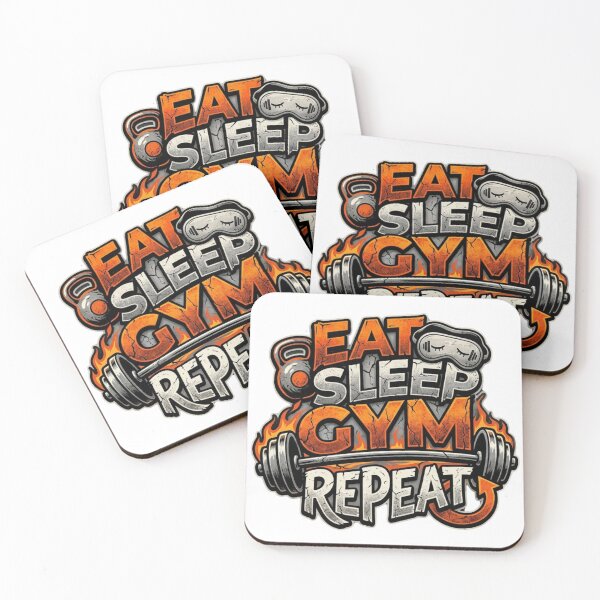 Item preview, Eat Sleep Gym Repeat – Funny GYM Shirt, Unique Graphic Tee, Gift Idea designed and sold by Hanno0.