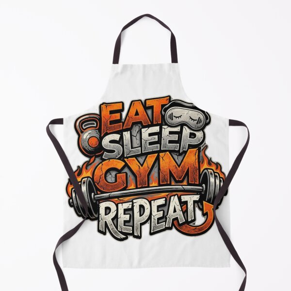 Item preview, Eat Sleep Gym Repeat – Funny GYM Shirt, Unique Graphic Tee, Gift Idea designed and sold by Hanno0.