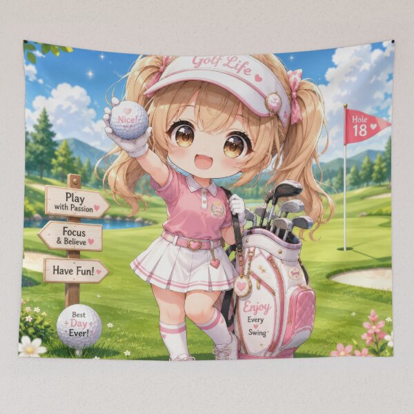 Item preview, Cute Chibi Golf Girl designed and sold by konkapo00.