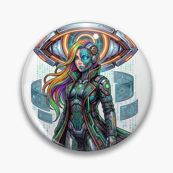 Item preview, Cyberpunk Android Girl designed and sold by V-ZRO.