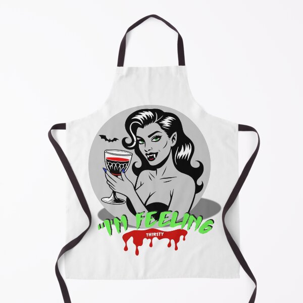 Item preview, Vampire Woman With Glass and with an inscription I’m Feeling Thirsty designed and sold by creepyprints.