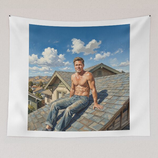 Item preview, Brad Pitt Celebrity Portrait designed and sold by Home Decor Art.