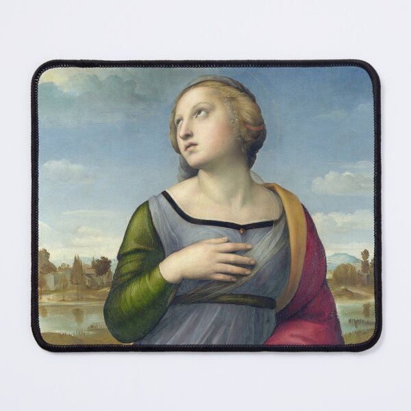 Item preview, Saint Catherine of Alexandria - Raphael - Renaissance Portrait Painting Classical Woman Wall Art for Fine Art Collectors designed and sold by RickE.