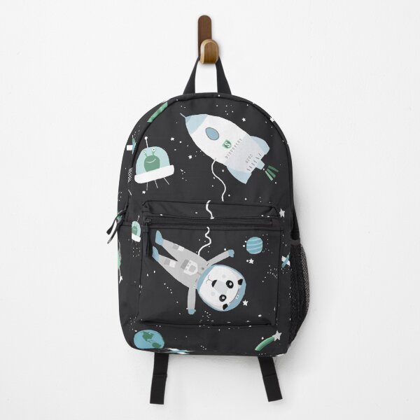 Item preview, Space Rocket With Space Panda By Artist Carla Daly designed and sold by Carla Daly.