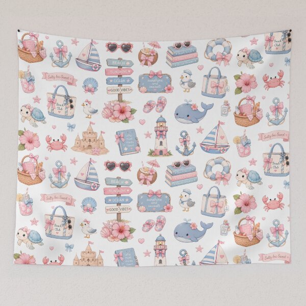 Item preview, Coquette Nautical Pattern  designed and sold by StrawberryStudio.