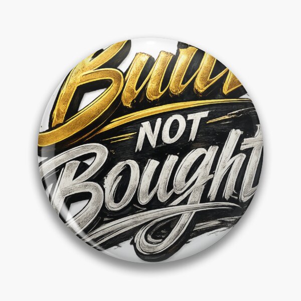Item preview, Built Not Bought – Motivational Typography Design designed and sold by Sticleg.