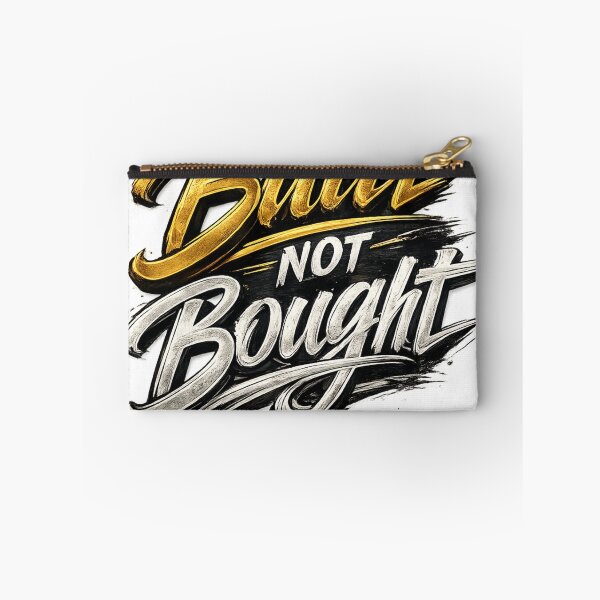 Item preview, Built Not Bought – Motivational Typography Design designed and sold by Sticleg.