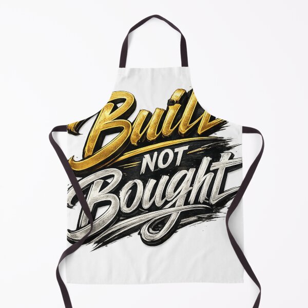 Item preview, Built Not Bought – Motivational Typography Design designed and sold by Sticleg.