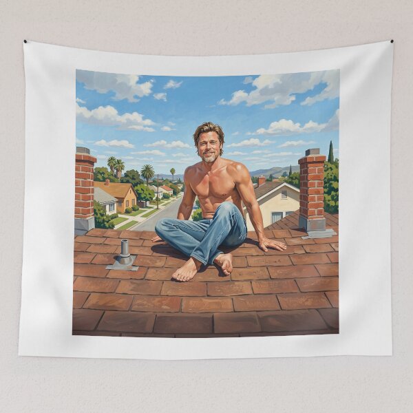 Item preview, Brad Pitt Celebrity Portrait designed and sold by Home Decor Art.