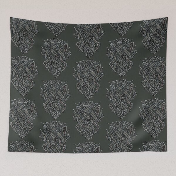 Item preview, Knotwork Viking Nordic Ornament - Twisted Graphic Design for Rock, Metal, Goth, and Pagan Fans designed and sold by JustasVebra.