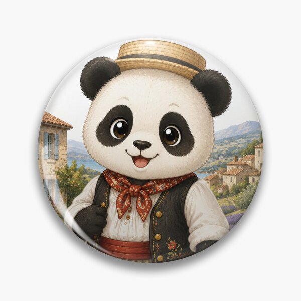 Item preview, ABCD - Children's Poster Provençal Panda designed and sold by KawAI Pinceau.