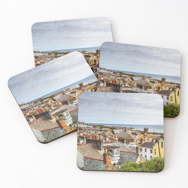 Item preview, St Ives Rooftops and Church Tower, Cornwall, England designed and sold by Paul Thompson Photography.