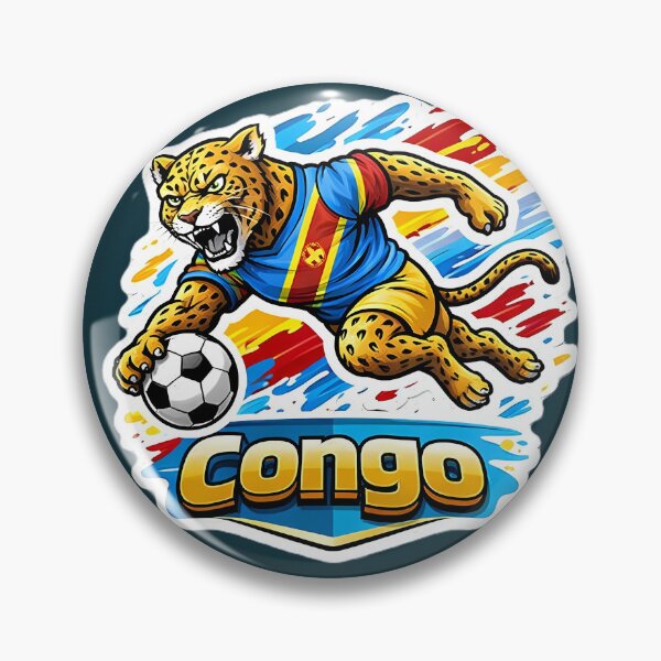 Item preview, Congo Soccer Leopard Mascot  designed and sold by Ambroa Stuff.