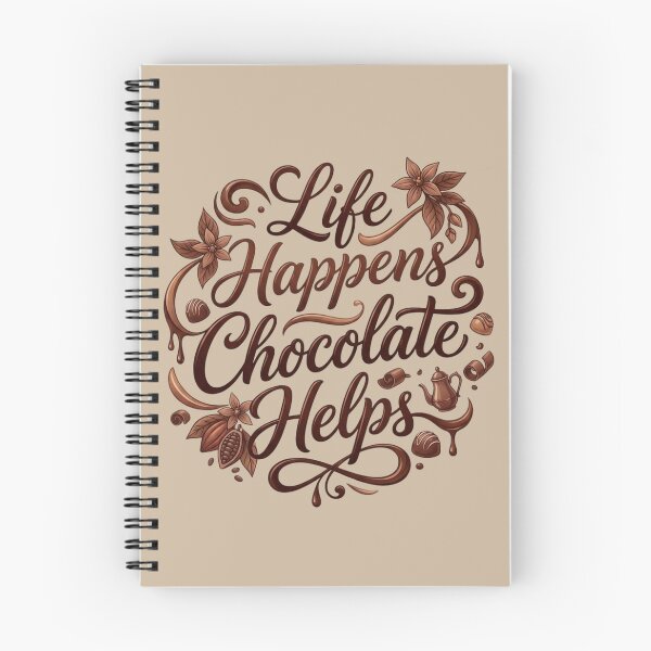 Item preview, Inspirational World Chocolate Day Design For Dessert Lovers – Life Happens Chocolate Helps designed and sold by Im-Ara.