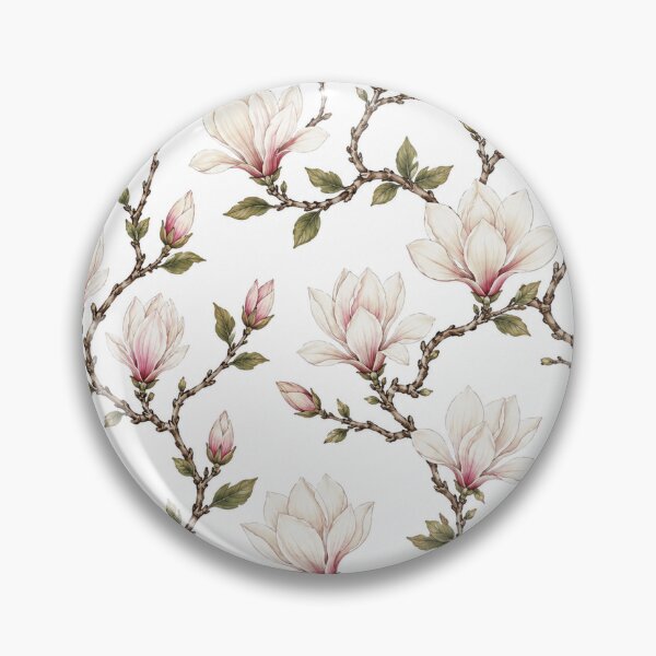Item preview, Traditional Korean Magnolia Pattern | Seamless Floral Folk Art Design designed and sold by K-Tradition.