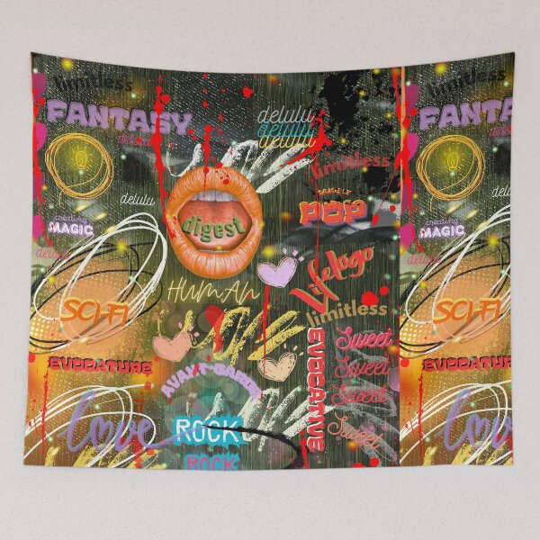 Item preview, DIGEST, Digital Typography Collage, 2026 designed and sold by Art With Impact – Statement Art & Apparel for Deep Thinkers.