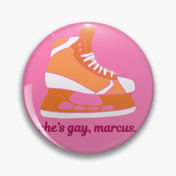 Item preview, she's gay marcus hockey skate designed and sold by GeoGoose.