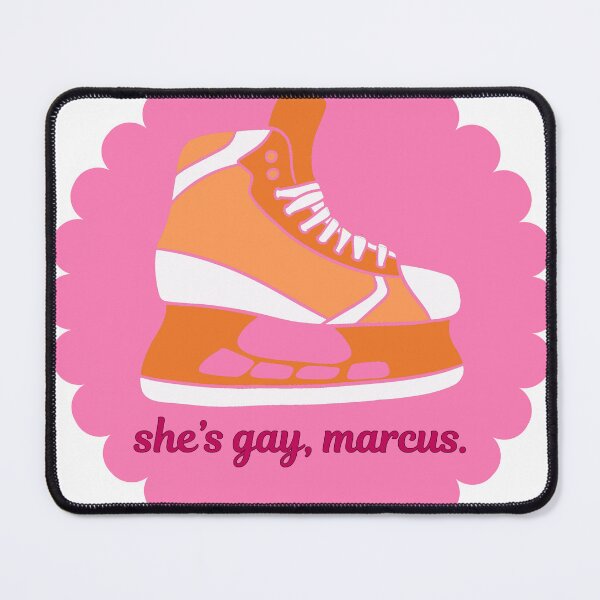 Item preview, she's gay marcus hockey skate designed and sold by GeoGoose.