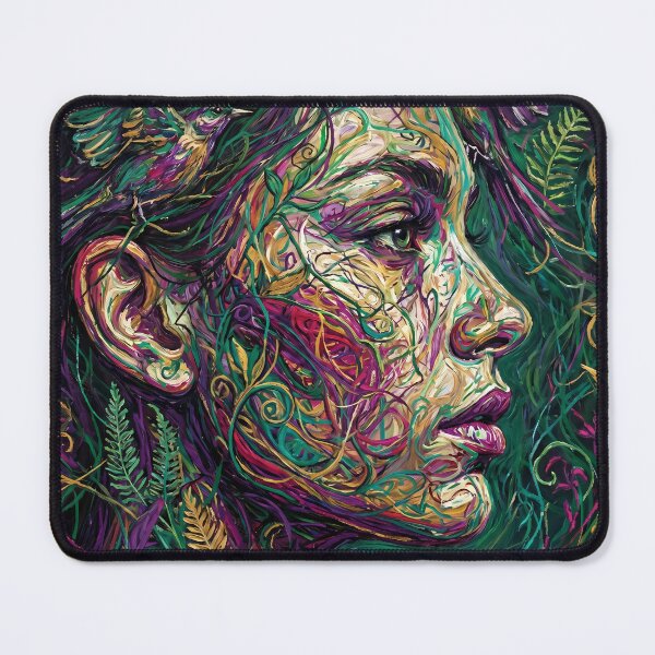 Item preview, Nature's Power, woman portrait designed and sold by BombasticPlanet.