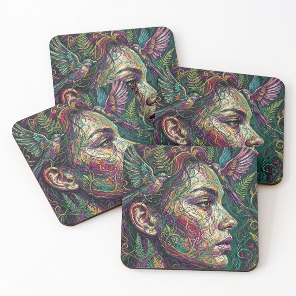 Item preview, Nature's Power, woman portrait designed and sold by BombasticPlanet.