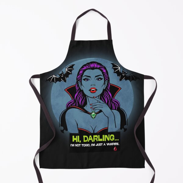 Item preview, Hi, Darling... I'm Not Toxic, I'm Just a Vampire | Funny Dracula woman Halloween Design designed and sold by creepyprints.