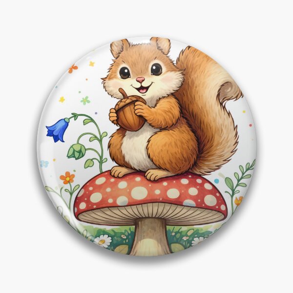 Item preview, Squirrel & Acorn designed and sold by MissBandBruno.