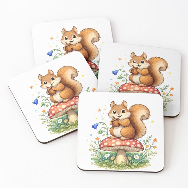 Item preview, Squirrel & Acorn designed and sold by MissBandBruno.
