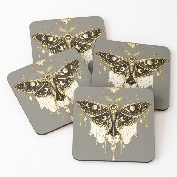 Item preview, Celestial Luna Moth Moon Phase Art designed and sold by Lizavelle.