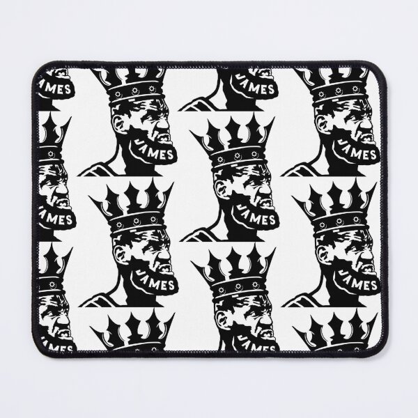 Item preview, LeBron James Crown Silhouette Artwork with Beard Typography and King Inspired Design designed and sold by Zigmak.