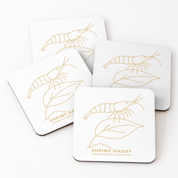 Item preview, Gold Shrimp Daddy Minimalist Line Art Aquascaping designed and sold by Form & Fauna.