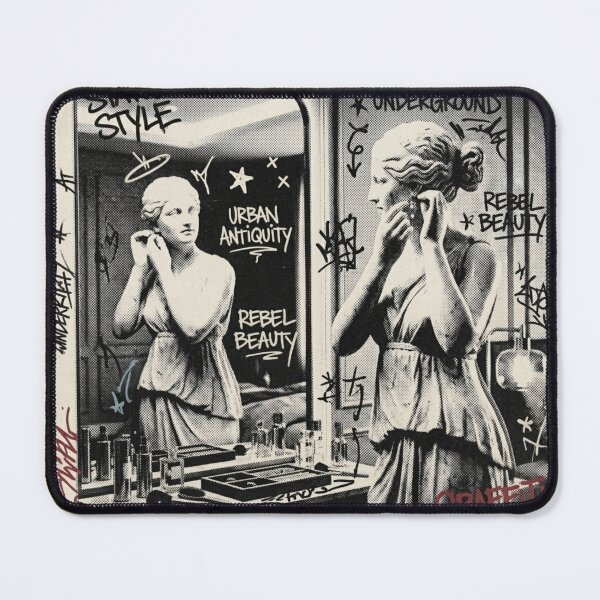 Item preview, Classical Sculpture Graffiti Collage – Y2K Urban Art Print designed and sold by DEVLUSH.