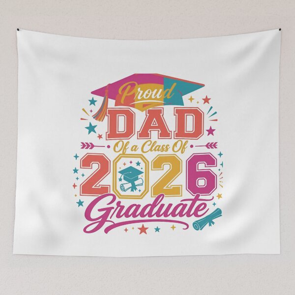 Item preview, Proud Dad Of A Class Of 2026 Graduate Father Parent designed and sold by JonesFlora2025.