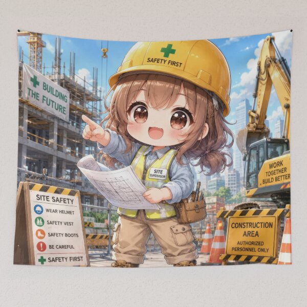 Item preview, Cute Chibi Construction Supervisor designed and sold by konkapo00.