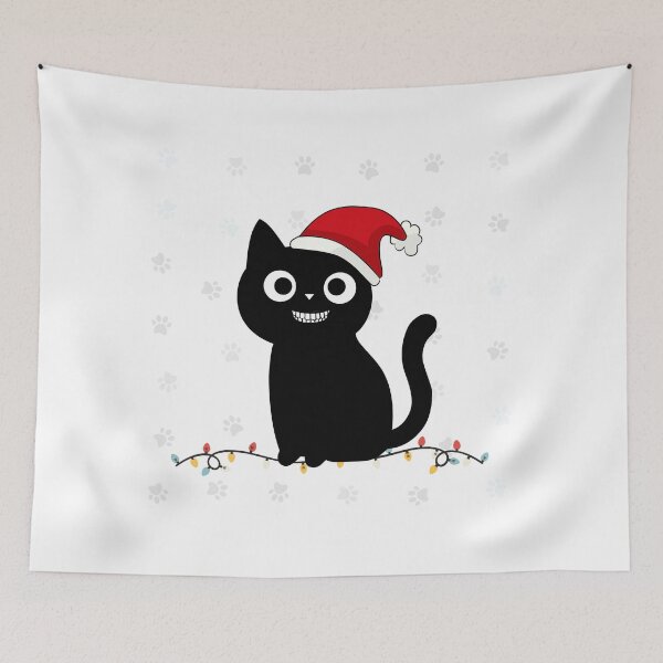 Item preview,  Christmas funny cat. Naughty cat on Christmas Eve designed and sold by studio468.