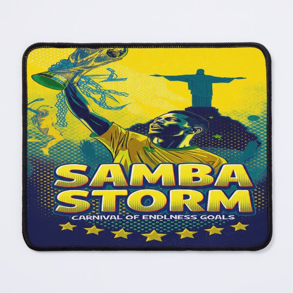 Item preview, Brazil — “Samba Storm: Carnival of Endless Goals” designed and sold by Twala Creative Studio.