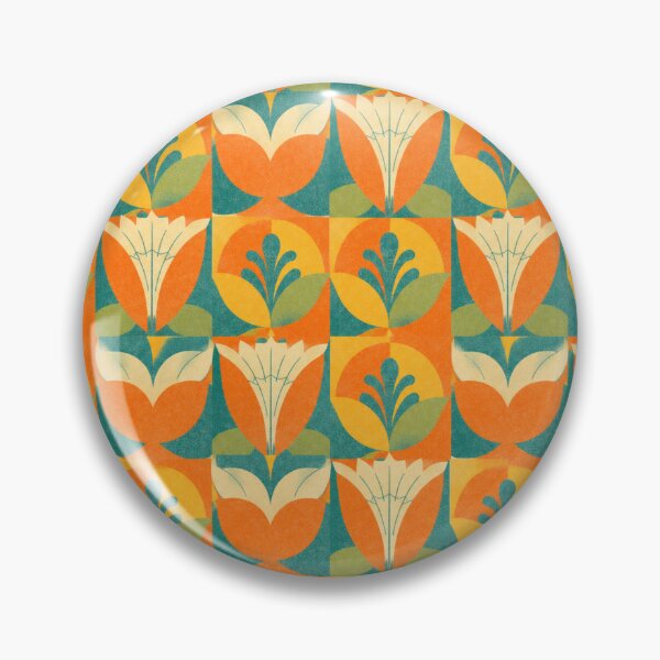 Item preview, Golden Folk Flower Tiles designed and sold by mellow-koko.