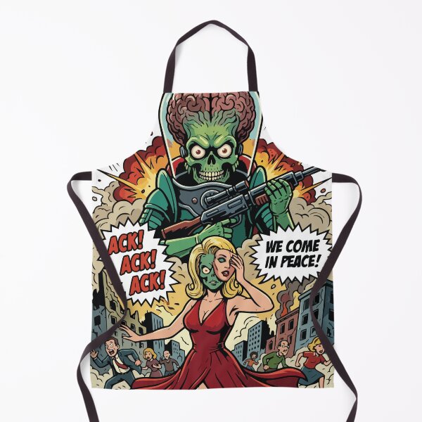 Item preview, Mars Attacks We Come In Peace designed and sold by tigrootiger.