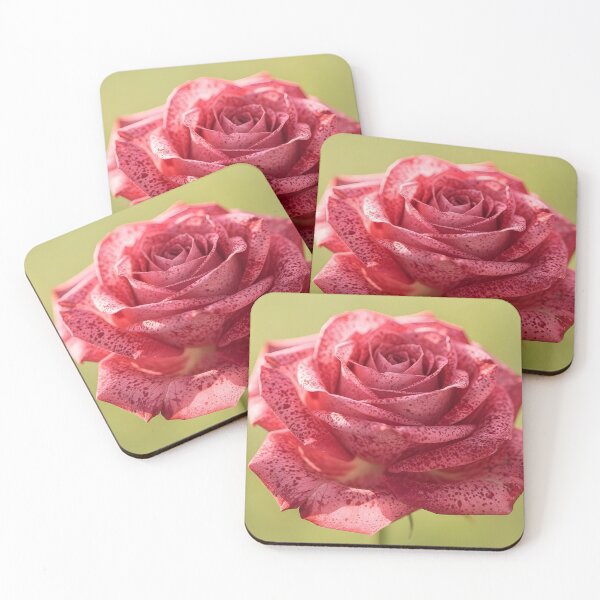 Item preview, Speckled Pink Rose Botanical Art Print designed and sold by Violafleurviolett.