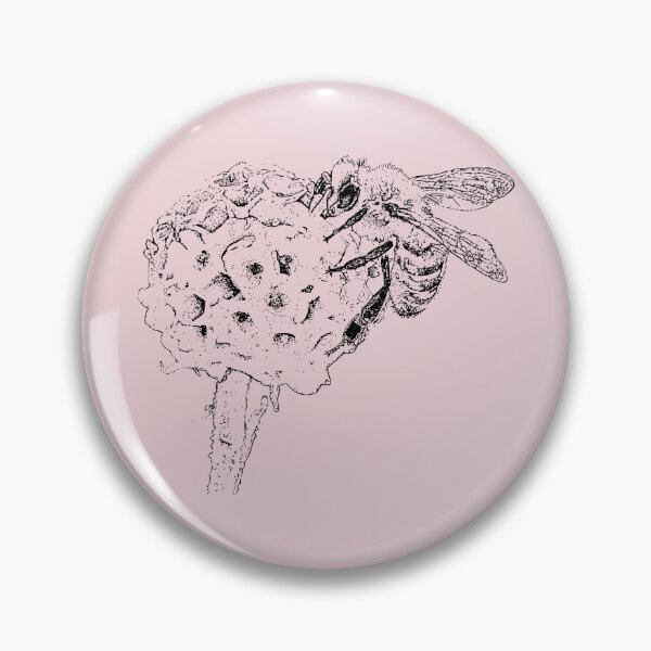 Item preview, Honey Bee on Golden Buddleia - (#EED4D9) designed and sold by The Stippler Process.